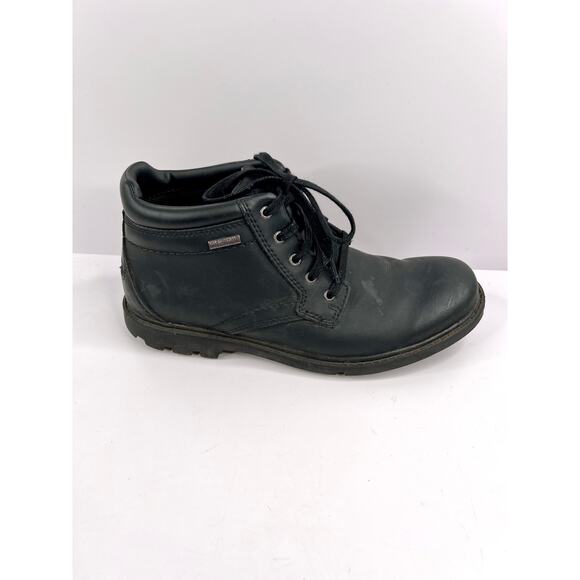 Rockport Men's Size 8 Storm Surge Plain Toe Boot Black Hydro-shield Waterproof - Picture 9 of 13